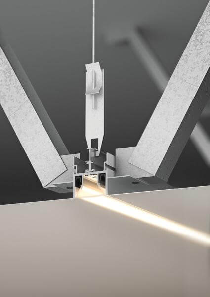 LED Alu-Spanndeckenschiene